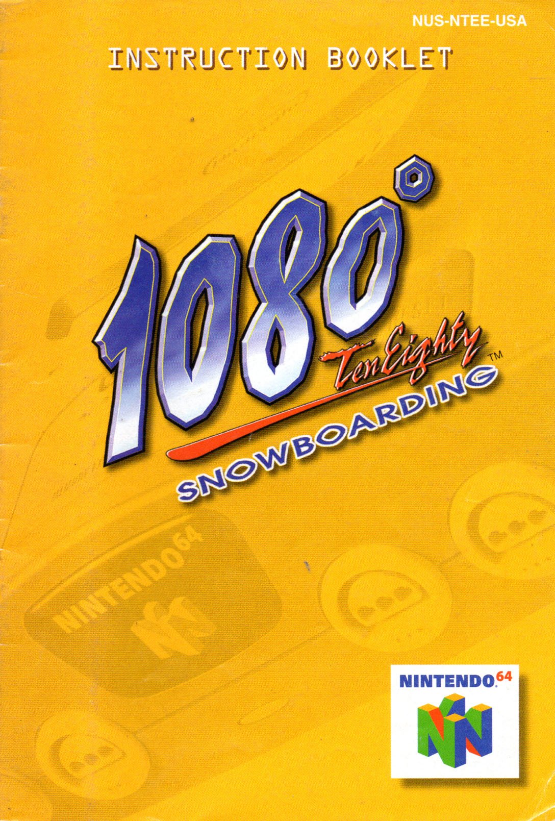 Amazon.com: 1080 Snowboarding N64 Instruction Booklet (Nintendo 64